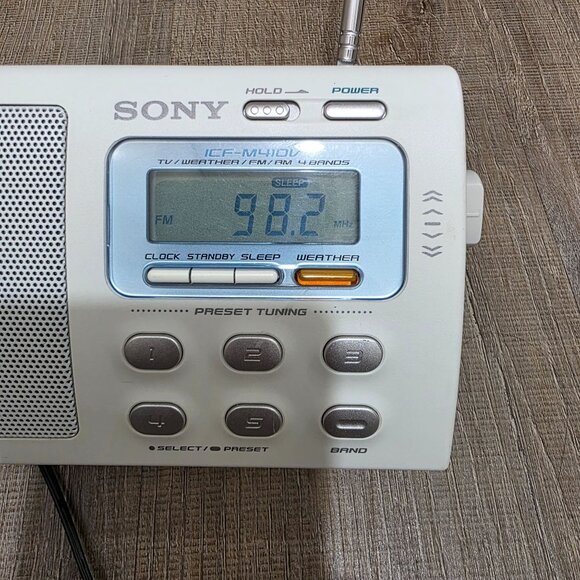 Sony ICF-M410V AM FM TV Weather Band Radio – Tested, Works Great - Picture 3 of 16
